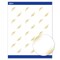 Avery Printable Round Business Cards with Sure Feed Technology, Pre-Printed Gold Blush Pattern, Matte White, 2" Diameter, Laser & Inkjet Compatible, 120 Total